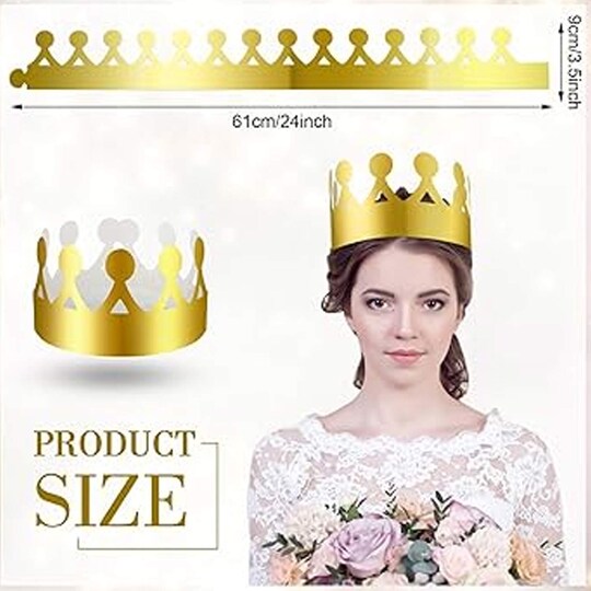 Gold Foil Crowns 12 Units | Michaels Gold Foil Crowns 12 Units | Michaels